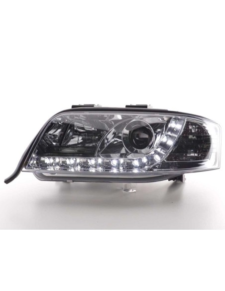 Faro Daylight LED DRL look Audi A6 tipo 4B 97-01 cromato