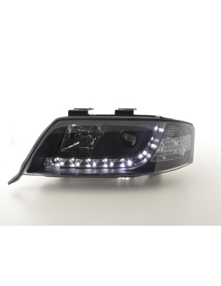 Faro Daylight LED DRL look Audi A6 tipo 4B 97-01 nero