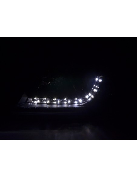 Faro Daylight LED DRL look Audi A6 tipo 4B 97-01 nero