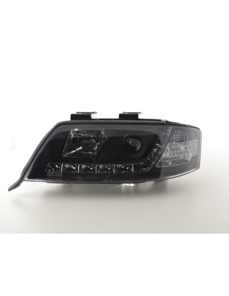Faro Daylight LED DRL look Audi A6 tipo 4B 97-01 nero