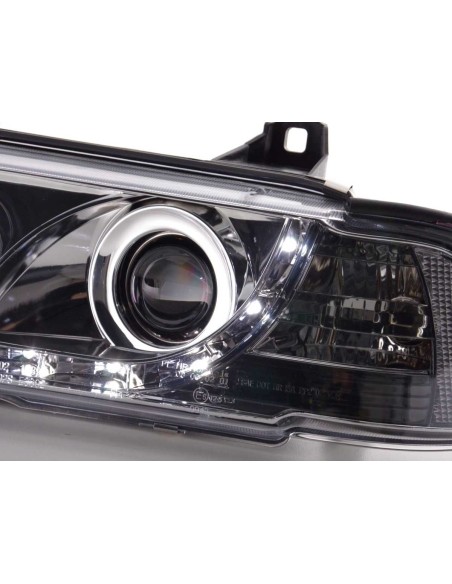 Faro Daylight LED DRL look BMW Serie 3 Coupé, tipo Cabrio E36 92-98 cromato