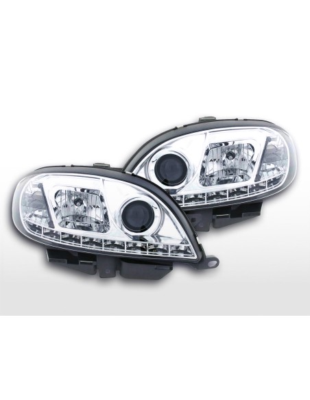 Daylight faro LED DRL look Citroen Saxo 00-02 cromato