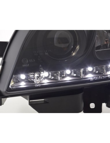 Daylight faro LED DRL look Citroen Saxo 00-02 nero