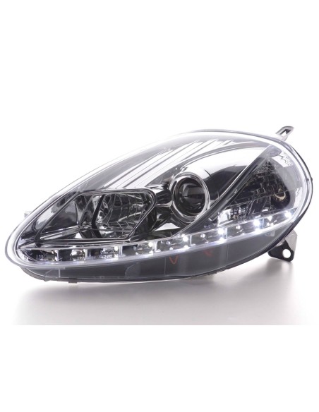 Faro Daylight LED DRL look Fiat Grande Punto tipo 199 05-08 cromato