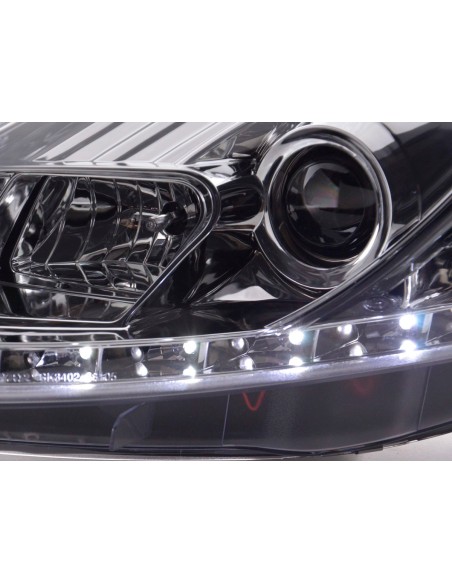 Faro Daylight LED DRL look Fiat Grande Punto tipo 199 05-08 cromato