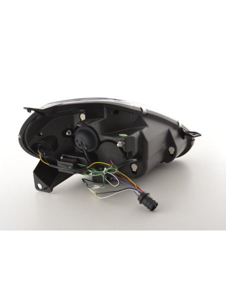Faro Daylight LED DRL look Fiat Grande Punto tipo 199 05-08 nero