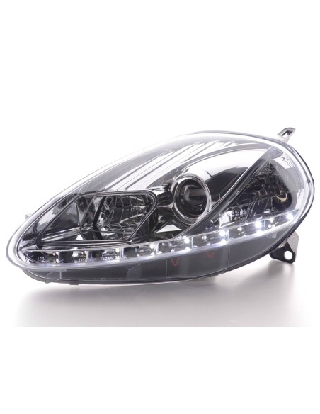 Faro Daylight LED DRL look Fiat Grande Punto tipo 199 08- cromato