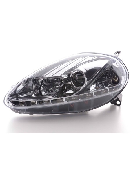 Faro Daylight LED DRL look Fiat Grande Punto tipo 199 08- cromato