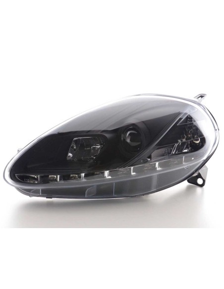 Faro Daylight LED DRL look Fiat Grande Punto tipo 199 08- nero