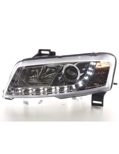 Faro Daylight LED DRL look Fiat Stilo 3 porte. Tipo 192 01-07 cromato
