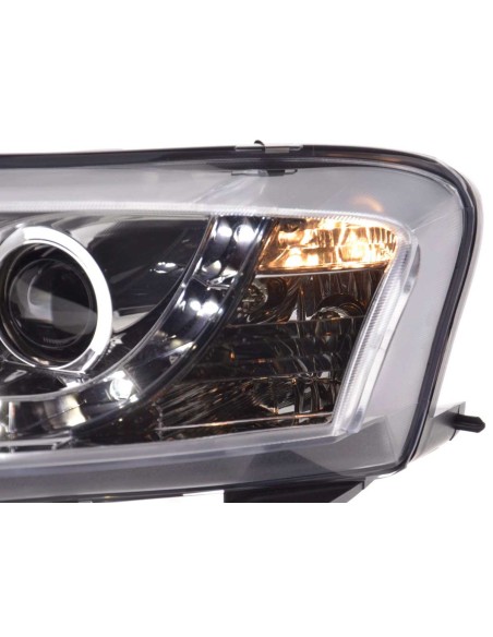 Faro Daylight LED DRL look Fiat Stilo 3 porte. Tipo 192 01-07 cromato