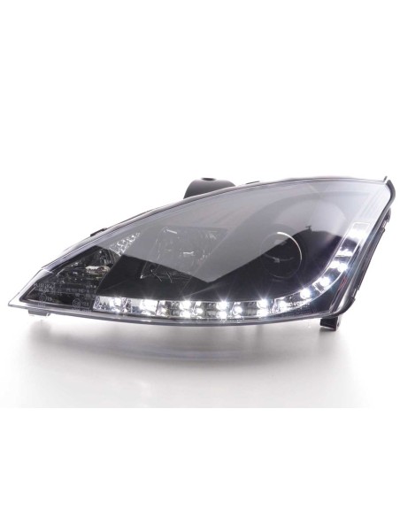 Daylight faro LED DRL look Ford Focus 3/4/5 porte. 01-04 nero