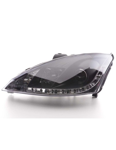 Daylight faro LED DRL look Ford Focus 3/4/5 porte. 01-04 nero