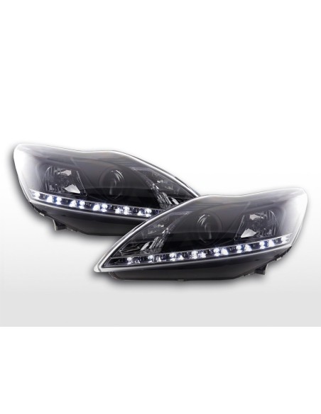 Daylight faro LED DRL look Ford Focus 3/5 porte. 08 Nero