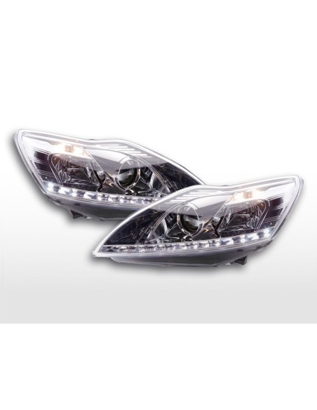 Daylight faro LED DRL look Ford Focus 3/5 porte. 08- cromato