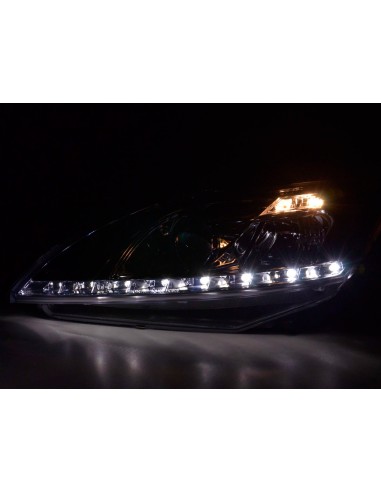 Daylight faro LED DRL look Ford Focus 3/5 porte. 08- cromato