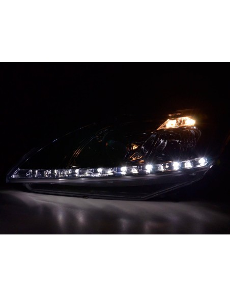 Daylight faro LED DRL look Ford Focus 3/5 porte. 08- cromato