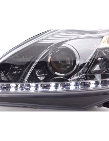 Daylight faro LED DRL look Ford Focus 3/5 porte. 08- cromato