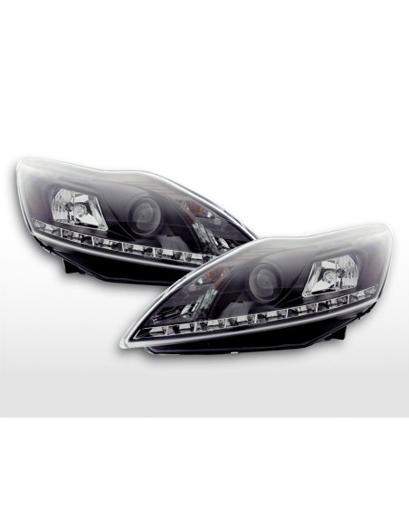 Daylight faro LED DRL look Ford Focus 3/5 porte. 08 Nero