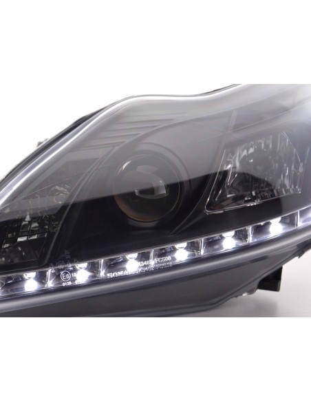 Daylight faro LED DRL look Ford Focus 3/5 porte. 08 Nero