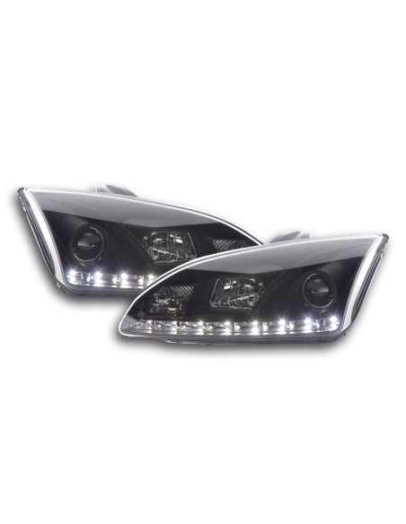 Daylight faro LED DRL look Ford Focus 4/5 porte. 05-08 nero