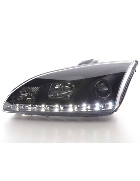 Daylight faro LED DRL look Ford Focus 4/5 porte. 05-08 nero