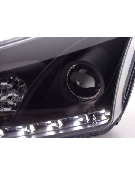 Daylight faro LED DRL look Ford Focus 4/5 porte. 05-08 nero