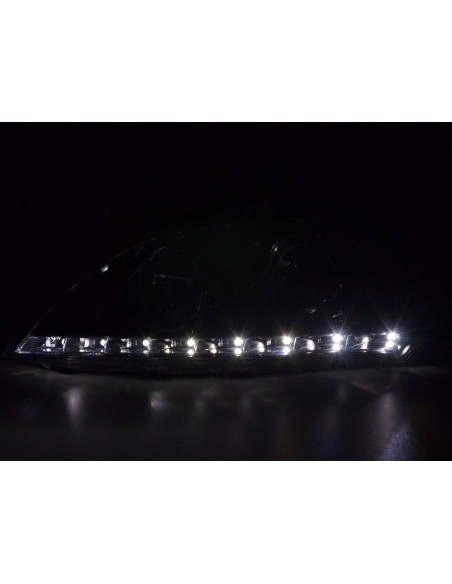 Set di fari Daylight LED DRL look Kia cee'd 5 porte. Tipo ED 06-09 cromato