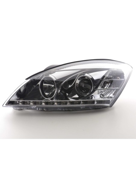 Set di fari Daylight LED DRL look Kia cee'd 5 porte. Tipo ED 06-09 cromato