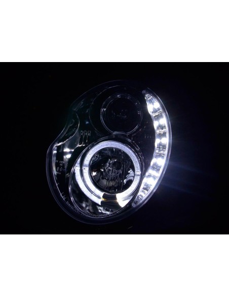 Faro Daylight LED DRL look Mini Cooper tipo R50 01-06 cromato