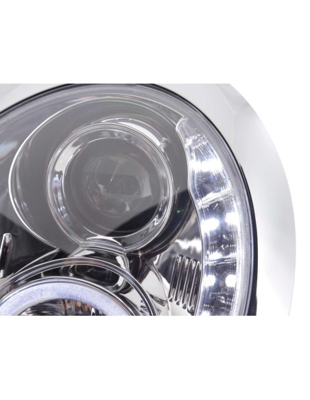 Faro Daylight LED DRL look Mini Cooper tipo R50 01-06 cromato