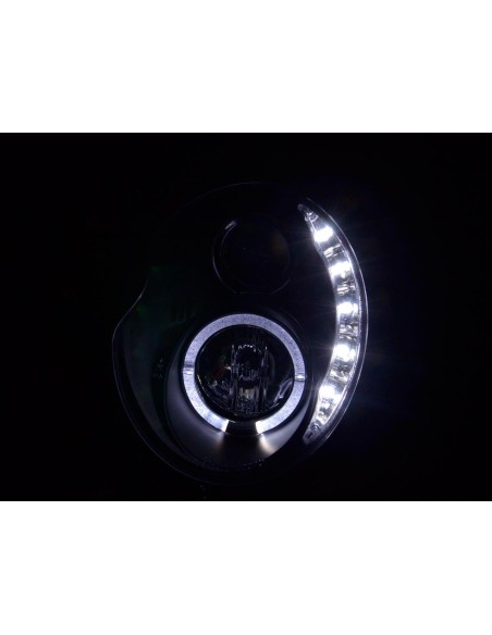 Daylight faro LED DRL look Mini Cooper tipo R50 01-06 nero