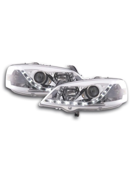 Faro Daylight LED DRL look Opel Astra G 98-03 cromato