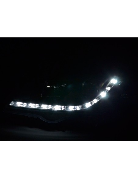 Faro diurno Luci di marcia diurna a LED Opel Astra G 98-03 nero