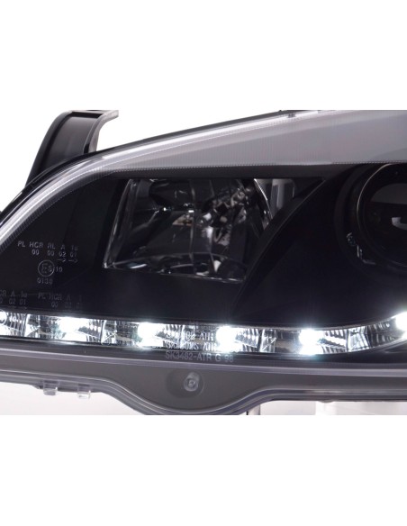 Faro diurno Luci di marcia diurna a LED Opel Astra G 98-03 nero