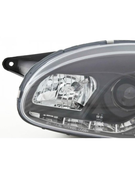 Daylight faro LED DRL look Opel Corsa B 94-00 nero