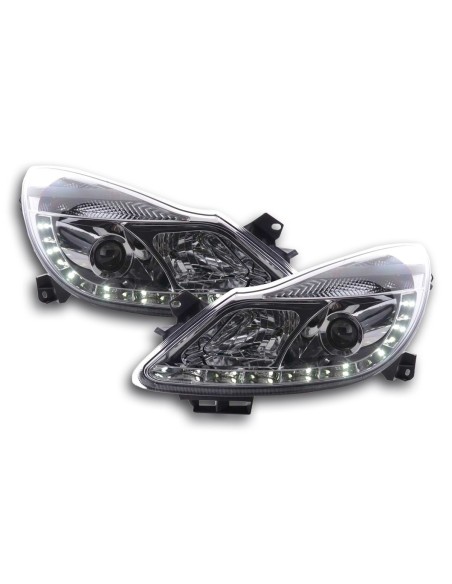 Faro Daylight LED DRL look Opel Corsa D 06- cromato