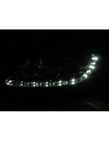 Faro Daylight LED DRL look Opel Corsa D 06- cromato