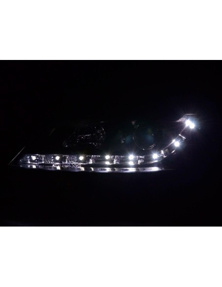 Daylight faro LED DRL look Opel Vectra B 99-02 nero