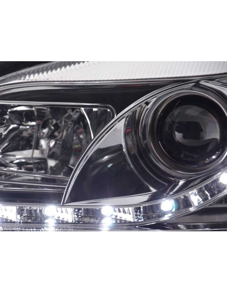 Faro Daylight LED DRL look Opel Zafira A 99-04 cromato