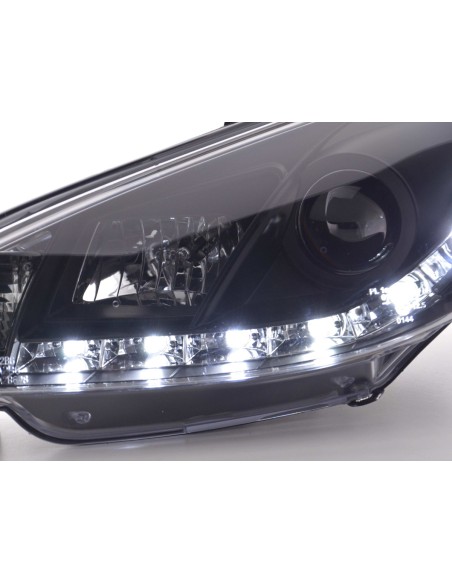 Faro diurno Luci di marcia diurna a LED Peugeot 206 tipo S16 98- nero