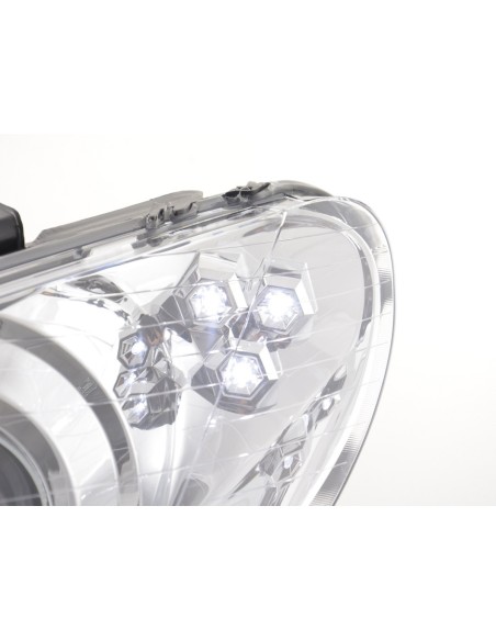 Faro Daylight LED DRL look Peugeot 206 98-05 cromato