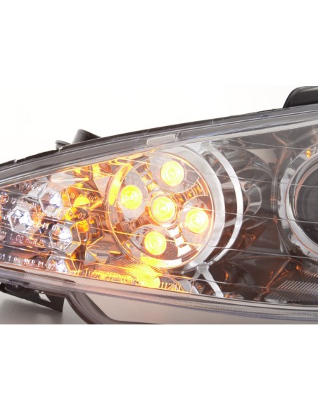 Faro Daylight LED DRL look Peugeot 206 98-05 cromato