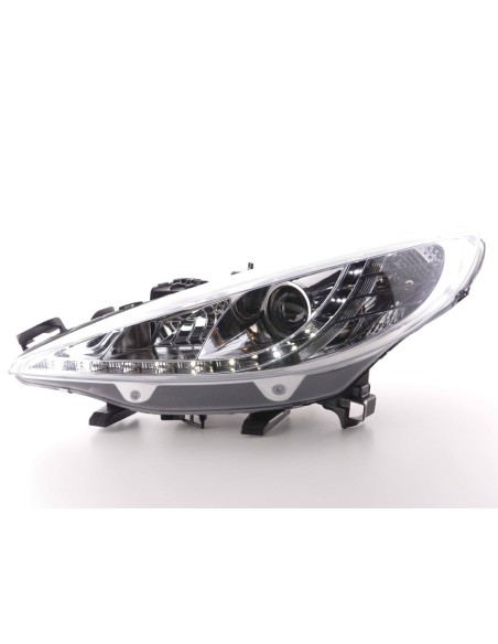 Faro Daylight LED DRL look Peugeot 207 06- cromato