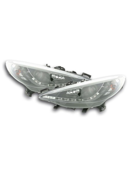Faro Daylight LED DRL look Peugeot 207 06- nero