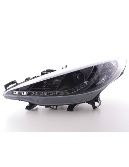 Faro Daylight LED DRL look Peugeot 207 06- nero