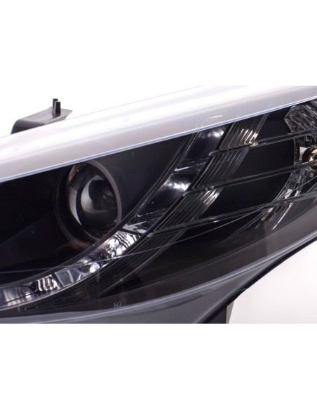 Faro Daylight LED DRL look Peugeot 207 06- nero
