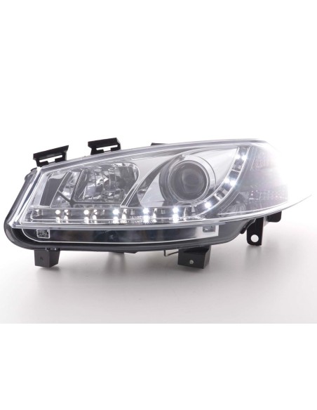 Daylight faro LED DRL look Renault Megane 2 3/5 porte. 03-02 / 06 cromato
