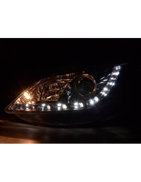 Faro Daylight LED DRL look Seat Ibiza tipo 6J 08- cromato