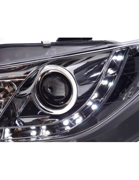 Faro Daylight LED DRL look Seat Ibiza tipo 6J 08- cromato
